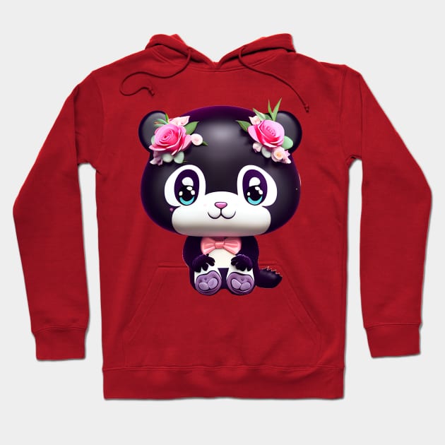 Cute kawaii panda bear Hoodie by mmamma030
